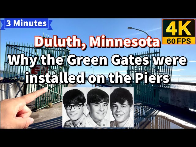 Why are Green Gates on the Ship Canal piers? | Duluth, Minnesota tour 4K