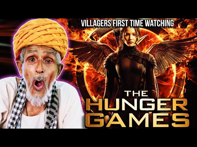 Villagers React to 'The Hunger Games' - First-Time Movie Night Surprise! React 2.0