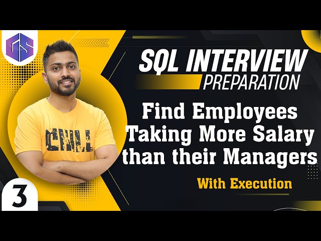 Employees👨‍💻 Taking More Salary🤑 than their Managers👨‍✈️| SQL INTERVIEW QUERIES