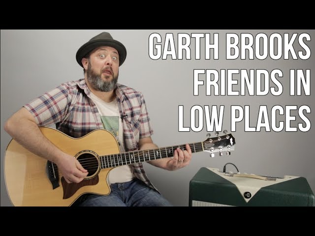 How To Play "Friends in Low Places" on Guitar - Garth Brooks