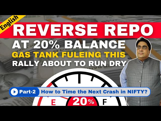 Reverse Repo (RRP) | Gas Tank Fueling this Rally is now at Just 20% Balance | NIFTY-50 Crash 2024