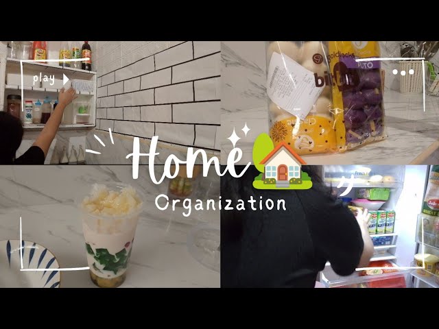 Home Organization🏡 | Haul + Making Halohalo🤍