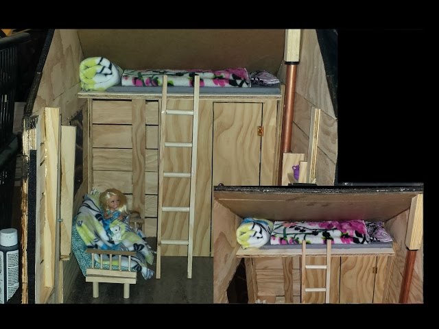 How to make a Doll Loft Bed and Ladder