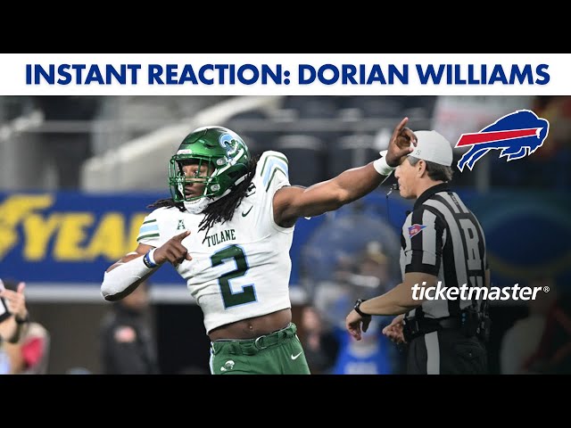 Instant Reaction: Buffalo Bills Select Dorian Williams In Third Round! | NFL Draft 2023
