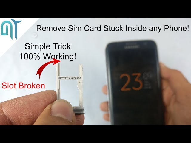 How to easily Remove Stuck SIM CARD from any Phone without Disassembling Phone! - DIY(100% Working)