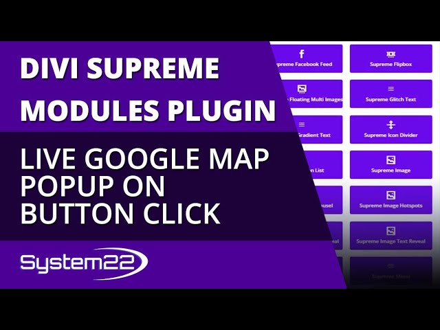 Divi Theme Live Google Map Popup On Button Click 👈