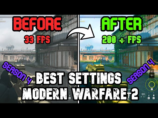 Best PC Settings for COD Modern Warfare 2 (SEASON 4)  (Optimize FPS & Visibility)