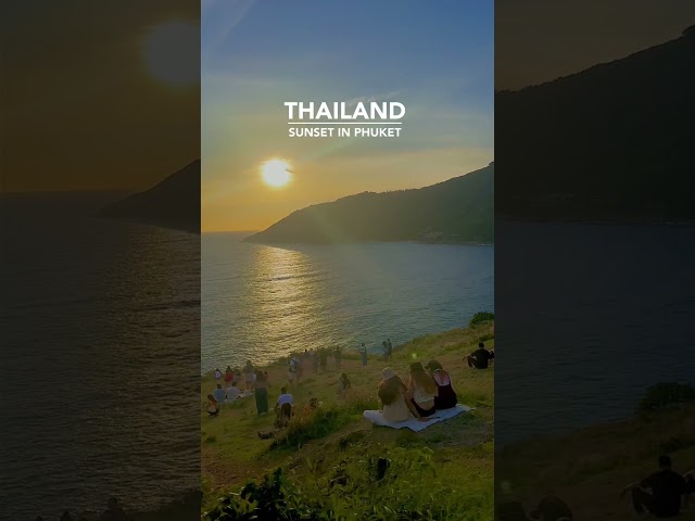 The best sunset view points in Phuket 😍  #sunset #thailand #phuket #beach #shorts #shortsvideo