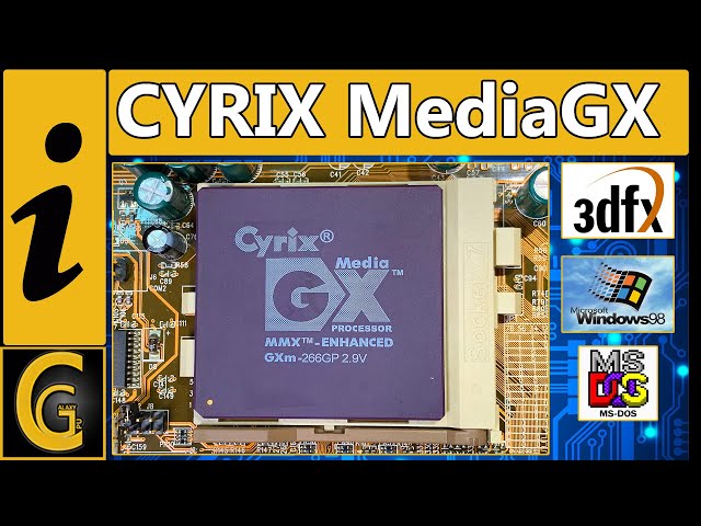 Cyrix Media GX 266MHz DOS Benchmark & 3dfx in Windows 98