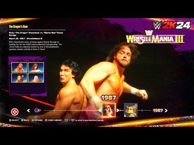 WWE 2K24 Showcase: Ricky "the Dragon" Steamboat vs. "Macho Man" Randy Savage | WrestleMania 3