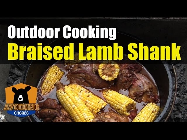 Recipe For Lamb Shanks In A Cast Iron Dutch Oven Outdoor Cooking Camping