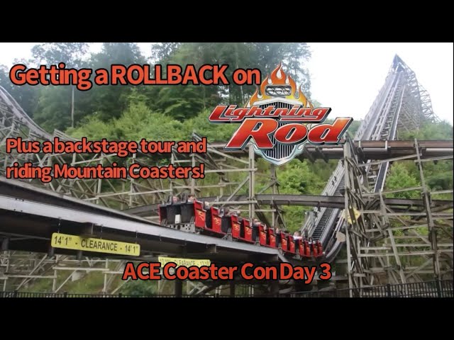 Getting a ROLLBACK on Lightning Rod at Dollywood | Coaster Con Day 3 Vlog | June 2023