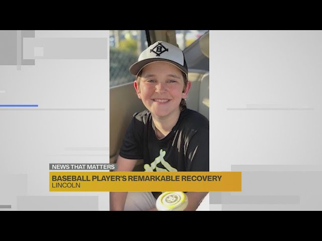 Lincoln boy recovers after being struck by baseball