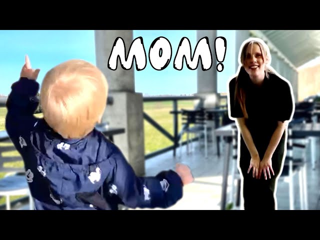 Surprising Mom At Work (Emotional) | GoPro Toddler (Baby POV)