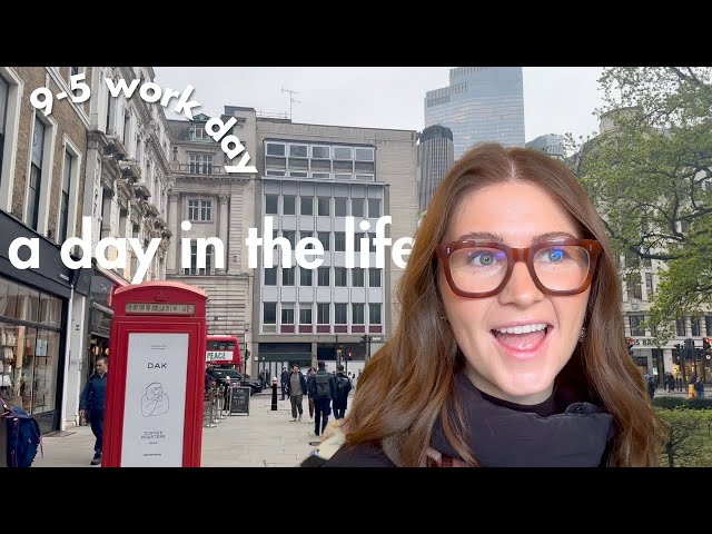 a *realistic* London day in the life : 9-5 office job | accountant, morning routine, food haul