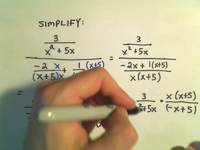 Simplifying Complex Fractions - Ex 2