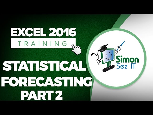 How to Use Statistical Functions for Forecasting in Microsoft Excel 2016 - Part 2