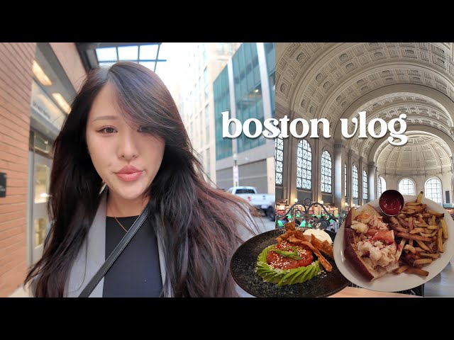 toronto to boston vlog 🇺🇸  exploring the city for the first time, yummy food, aesthetic spots ✨