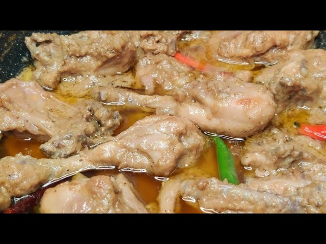 রেস্টুরেন্ট স্টাইলে চিকেন রেজালা | Restaurant Style Chicken Rezala Recipe | White Chicken Curry