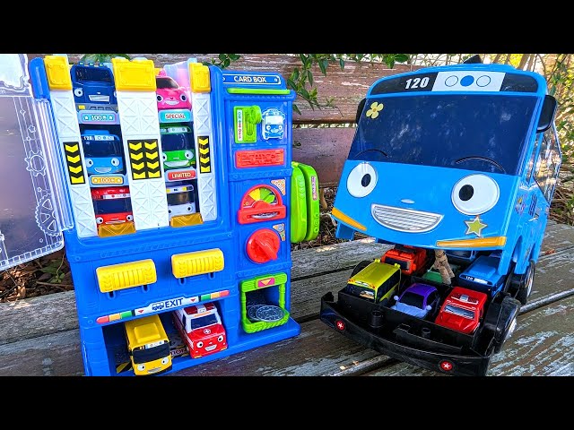 Tayo the Little Bus☆Mini car vending machine & big carry case
