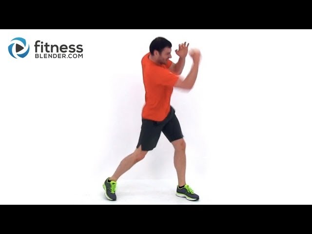 Cardio Kickboxing plus Abs and Obliques Workout - At Home Bodyweight Workout