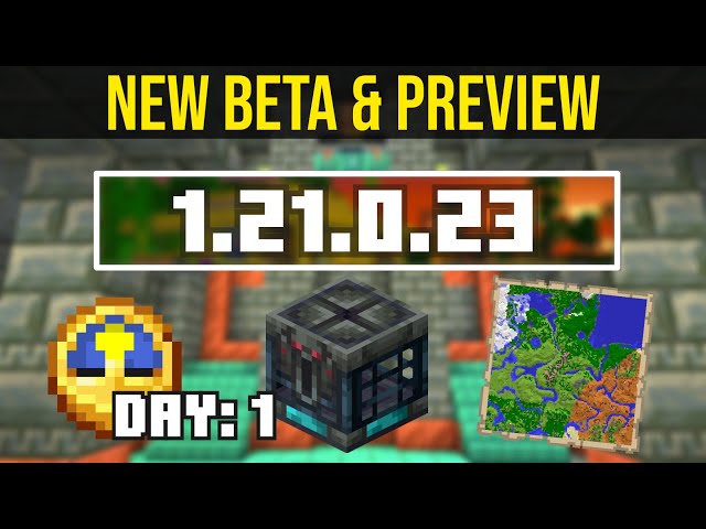 MCPE 1.21.0.23 Beta & Preview - Trial explorer map renamed, Days counter settings and More changes