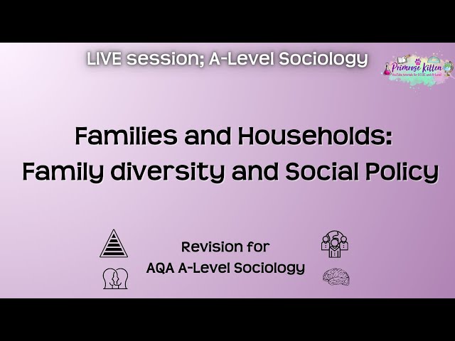 Family diversity and Social Policy - A-Level AQA Sociology | Live Revision Sessions