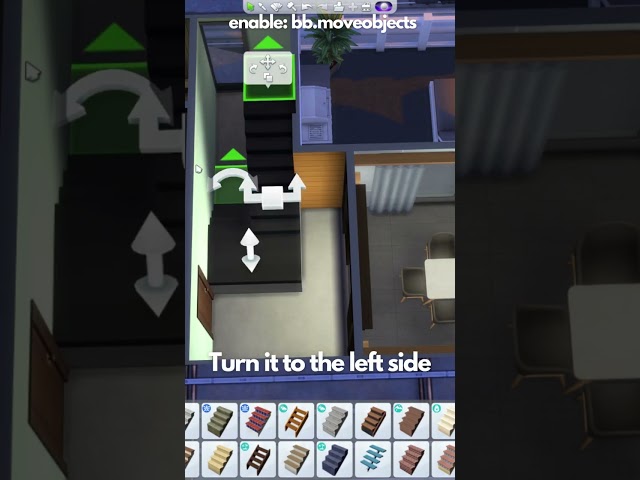 How to place the stairs in 702 ZenView Apartment 🌆 #shorts #sims4 #thesims4