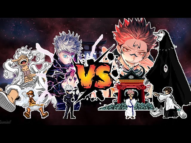 Request | Luffy Gear 5 & Limitless Gojo VS Aizen Sousuke OP & Sukuna OP | MUGEN 1.1