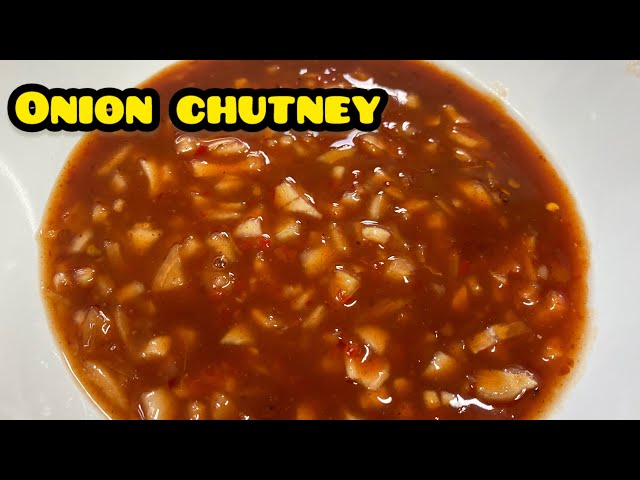 Indian Onion Chutney Recipe| That Restaurants serve with popadoms)
