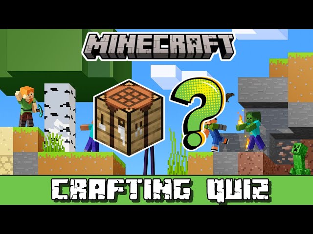 Minecraft Crafting Quiz ⛏️⚒️  WILL YOU GET 10/10?