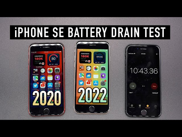iPhone SE 2022 vs 2020: Battery Life DRAIN Test! *Shocking Results*