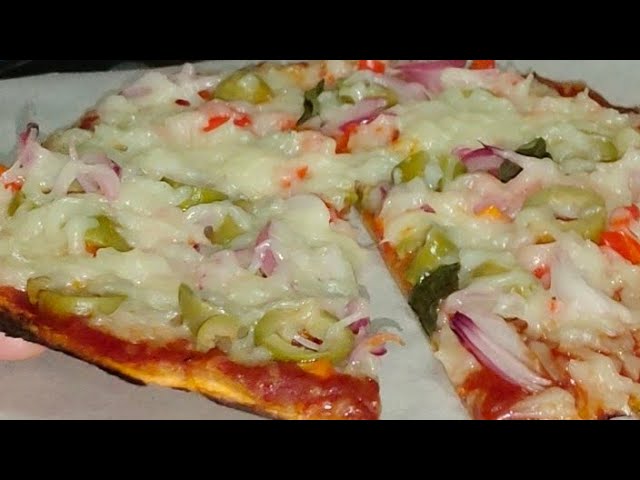 Super Easy Tortilla Pizza Recipe | Torilla Pizza in Pan #healthyrecipes #easyrecipe #asmrpizza
