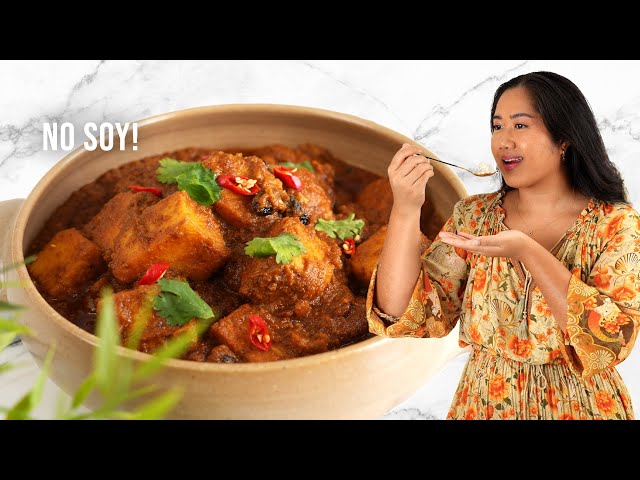 Chickpea Tofu - Kelantan KUZI Style | Kuzi Ayam Vegan