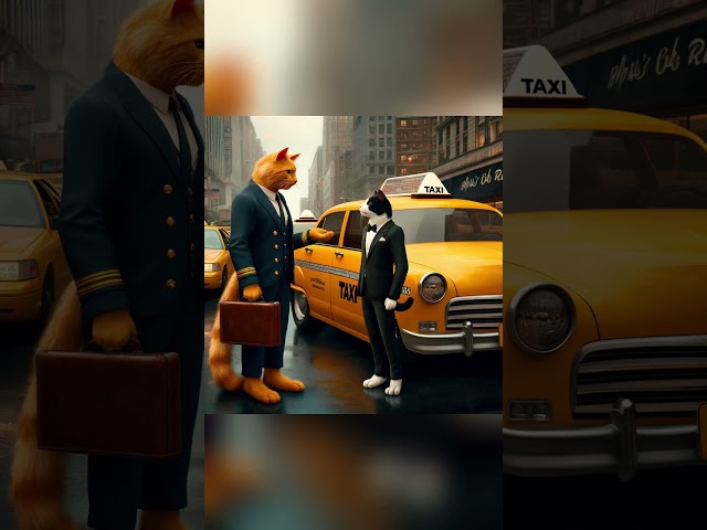 taxi 🚕🚕#cat #cutcat #funnycat #meow #shorts