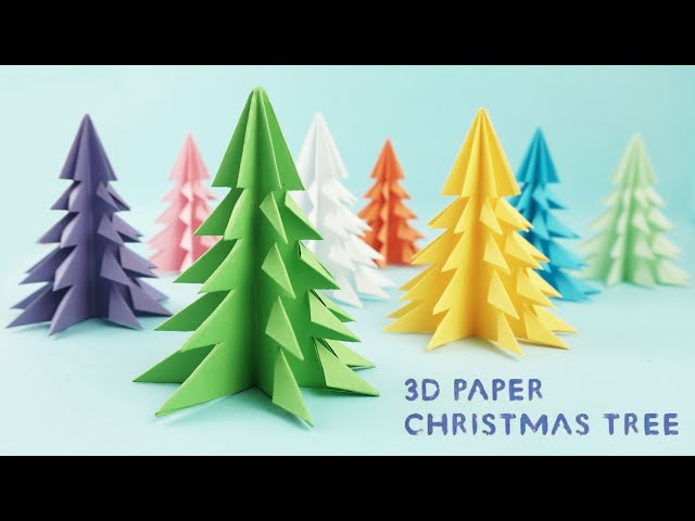 🌲How to Make Easy  Paper Christmas Tree 🌲 | Christmas Craft Ideas | Paper Craft