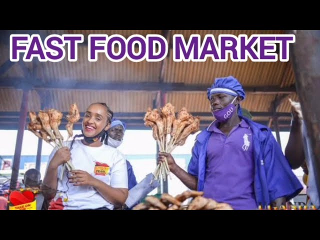 Driving Past Namawojjolo Road Side Fast Food Market