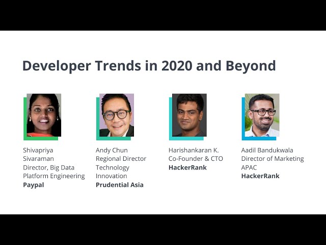 Developer Trends in 2020 and Beyond