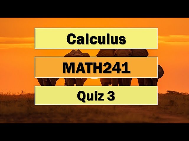 Math241 | Quiz3 "sample"