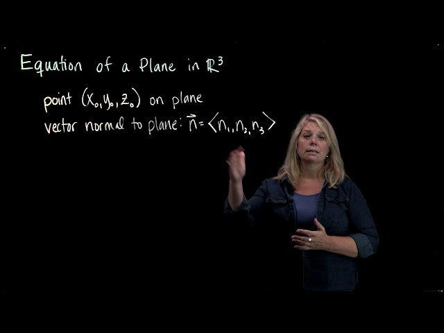 Equations of Planes in R^3