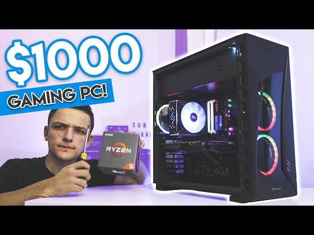 Insane $1000 Gaming PC Build 2018/2019! [1440P Gaming @ 60FPS + Benchmarks!]