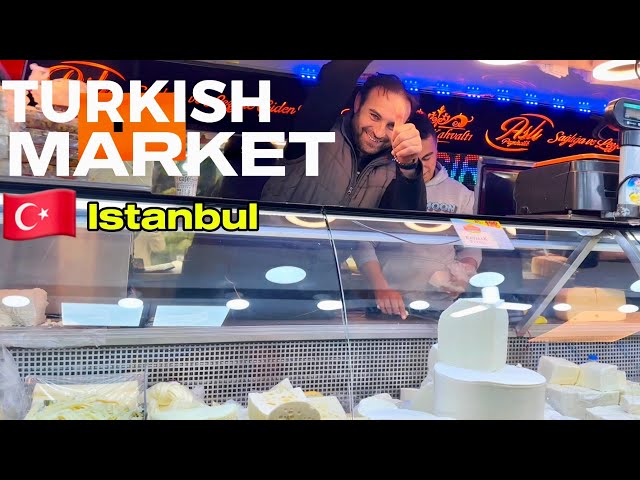 Turkish Market Istanbul || Street Food || Travel Guide || 4K