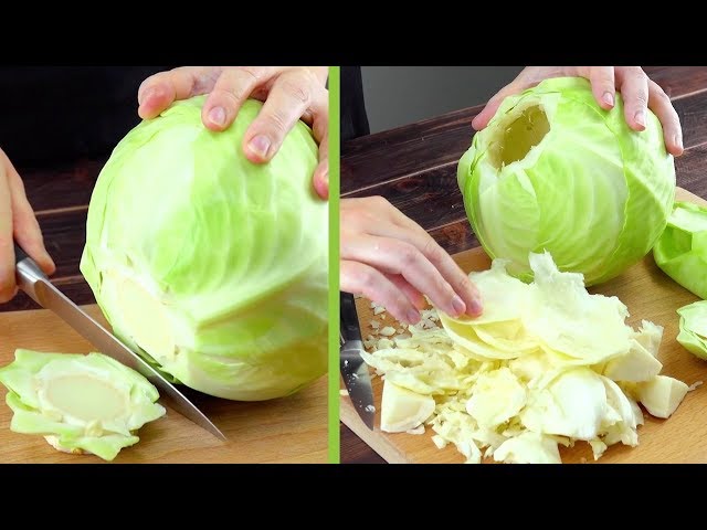 Instead Of Chopping The Cabbage, Hollow It Out