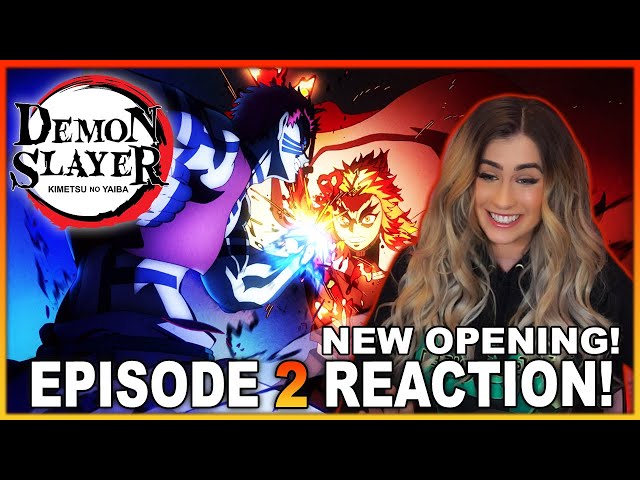 NEW OPENING & ENDING! Demon Slayer Season 2 Episode 2 + Opening 2 & Ending 2 REACTION!