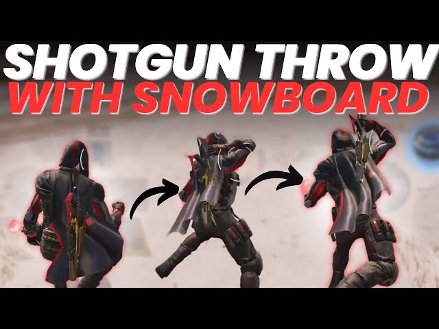 QUICK SHOTGUN THROW + SNOWBOARD Technique | movement TUTORIAL CODMobile