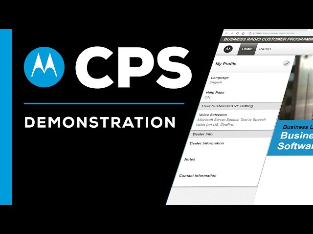 Motorola CPS Software - Walkthrough And Tutorial