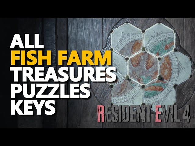 All Fish Farm Treasures Puzzles Keys RE4 Remake