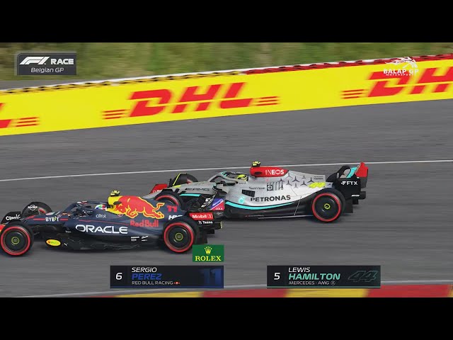 Lewis Hamilton & Sergio Perez Wheel To Wheel Battle - F1 23