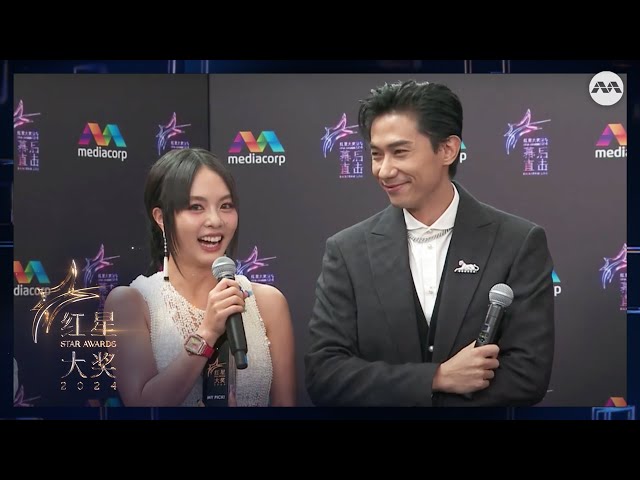 Desmond Tan and Chantelle win the My Pick! Favourite CP award? | Star Awards 2024 Backstage Live
