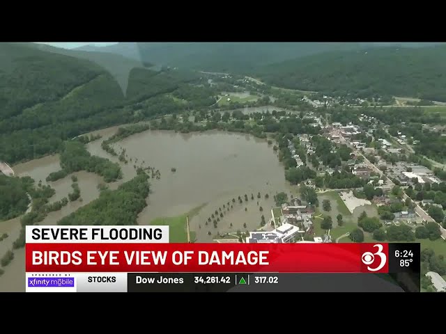 The flooding from above: A bird’s-eye view of damage in Winooski River Valley